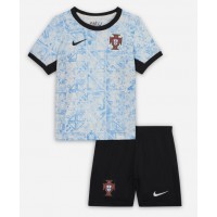 Camiseta Portugal Segunda Equipación Replica Eurocopa 2024 para niños mangas cortas (+ Pantalones cortos)